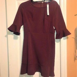 Burgundy Party Dress